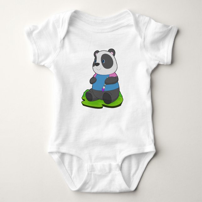 Body Peintre Panda Peinture brosse (Devant)