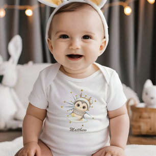 Body Penguin Boho D'Hiver Avec Étoiles Et Nom