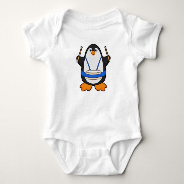 Body Penguin comme musicien avec tambour (Devant)
