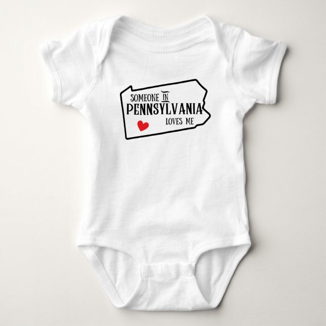 Body Pennsylvania Bébé,Quelqu'un en Pennsylvanie m'aime (Devant)