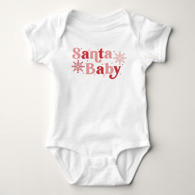 Body Père Noël Baby - Fun Holiday Typography Design (Devant)