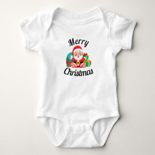Body Père Noël Joyeux Joyeux Noël Un Pièce Bodysuit