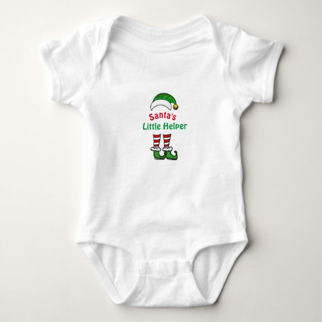 Body Père Noël Little Helper Elf Casquette et Leggings (Devant)