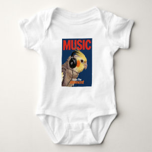 Body Perruche amoureuse de musique