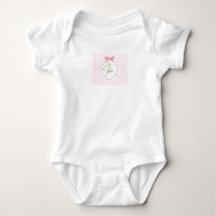 Personalisé Isla Baby Girl Nursery Bow&En vichy