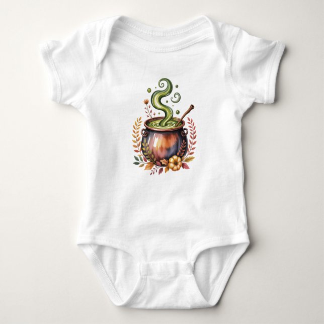 Body Personalized Baby's First Halloween Baby Bodysuit. (Devant)