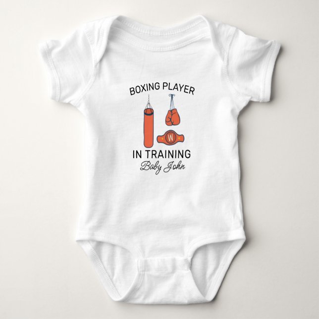 Body Personalized Boxing Name - Box Player in Training (Devant)