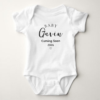 Body Personalized Pregnancy Reveal Announcement