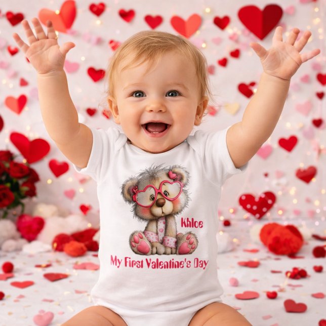 Body Personalized Teddy Bear Baby Bodysuit  (Créateur téléchargé)