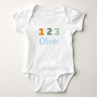 Body Personalized Triplets Outfit, Custom 1 2 3 