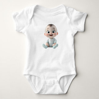 Body Personnage de dessin animé de bébé mignon et heure