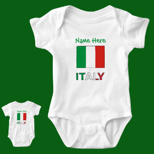 Body Personnalisation verte du drapeau italien en Itali
