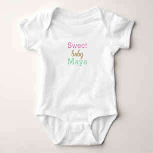 Body PERSONNALISÉ BÉBÉ DOUX une pièce