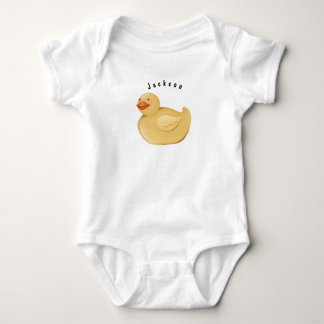 Body personnalisé bébé en forme de canard en caout