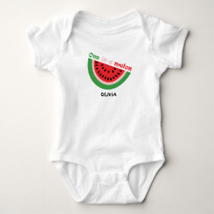 Body Personnalisé Dans Un Melon Premier Anniversaire