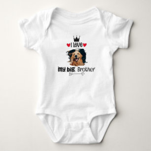 Body Personnalisé J'aime mon chien Big Brother Photo