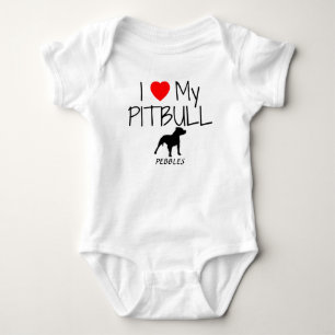Body Personnalisé J'Aime Mon Pitbull