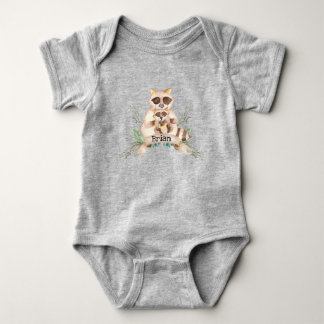Body personnalisé Maman Bébé Raton Laveur Bébé