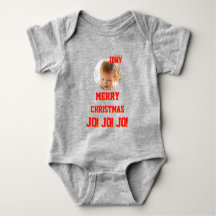 Body personnalisé Noël pour bébé en jersey couleur