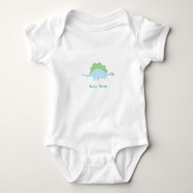Body personnalisé pour bébé avec un petit dinosaur (Devant)