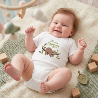 Body personnalisé pour bébé paresseux mignon en ca