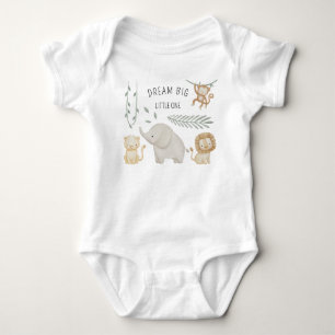 Body personnalisé pour bébé Safari Animaux de la J