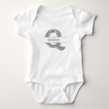 Personnalisé Q Premier Monogramme Argent Votre Nom