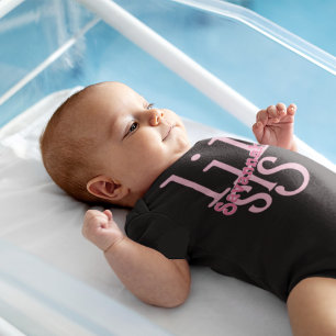 Body Personnalisé Rose Lil Sis Romper