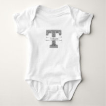 Personnalisé T Monogramme initial d'argent Votre n
