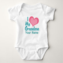 Personnalisée J'aime ma grand-mère