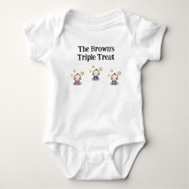 Body personnalisées pour les triplets, triplets idée ca