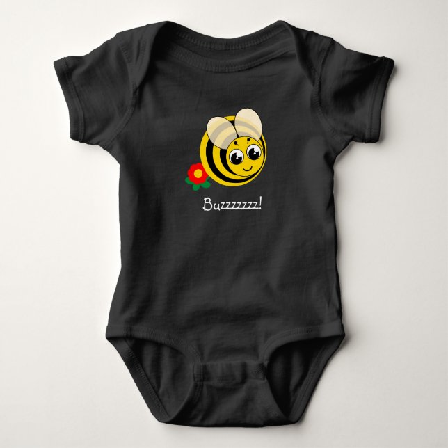 Body Personnaliser, abeille mignonne, abeille bourdonna (Devant)