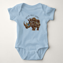 Body Personnaliser Baby Boy Cute Rhino