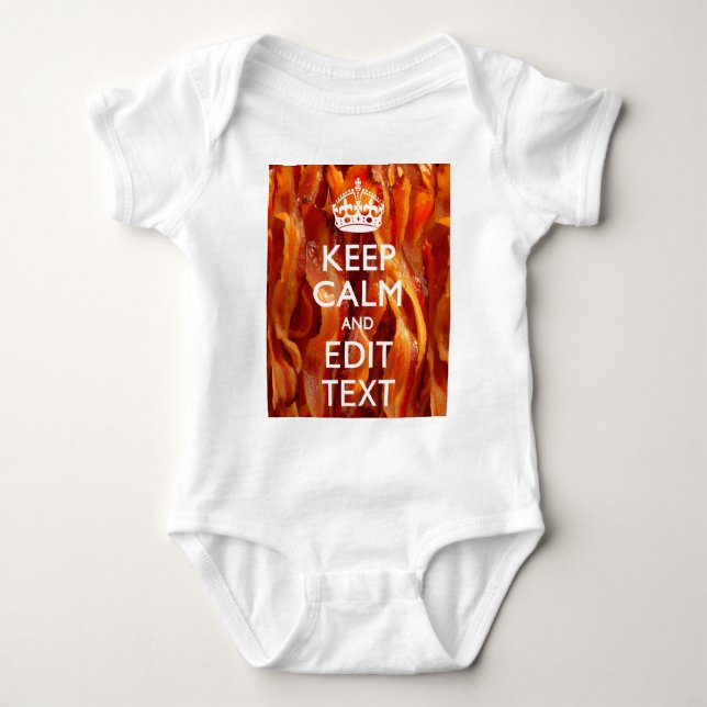 Body Personnalisez ceci avec Keep Calm et Sizzling Baco (Devant)