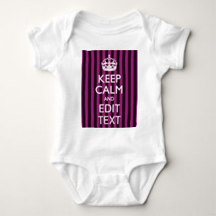Body Personnalized KEEP CALM and Your Text on Pink