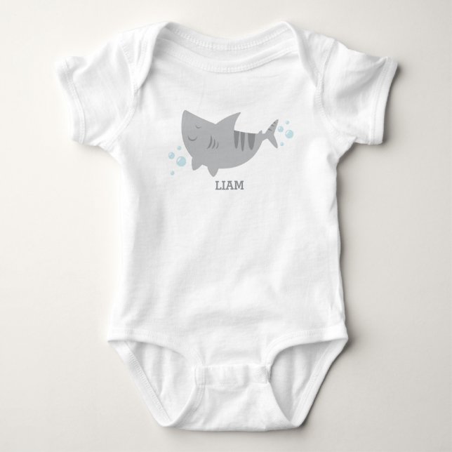 Body Petit bébé requin tigre Onsie T-Shirt (Devant)