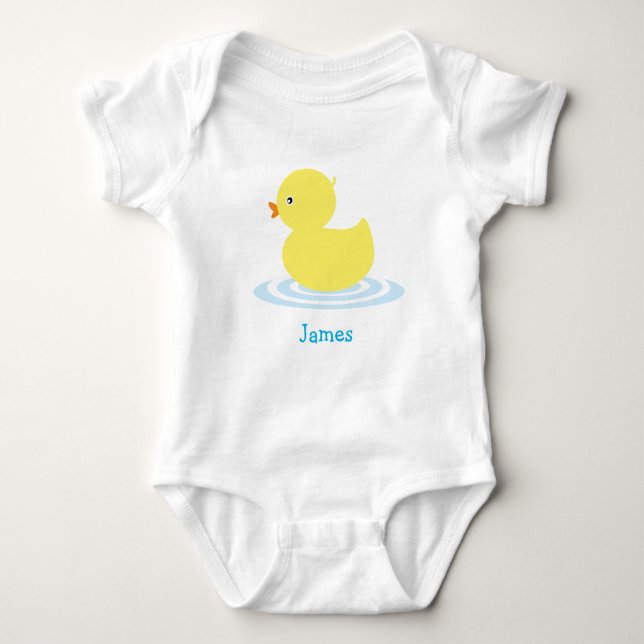 Body Petit Canard Jaune - Costume personnalisé pour béb (Devant)