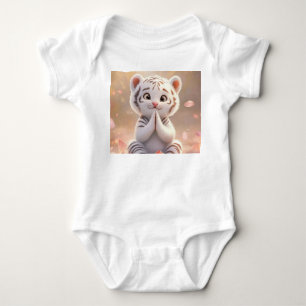 Body Petit club de tigre paisible sur Lotus - Bodysuit