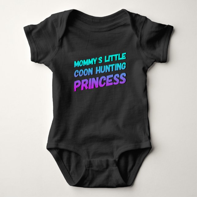 Body Petit Coon de maman Chasse Princesse Baby Bodysuit (Devant)