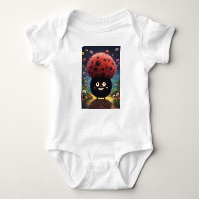 Body Petit dessin en coton bébé (Devant)