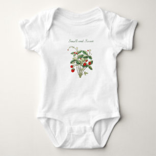 Body Petit et doux bébé en une pièce fraise sauvage