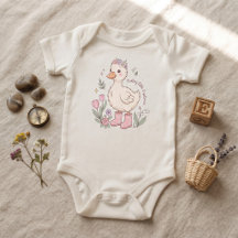 Petit Explorateur Charmant Canard Floral Bébé