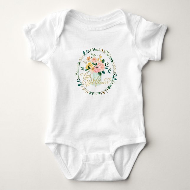 Body Petit Fleur sauvage Baby Bodysuit (Devant)