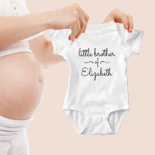 Body Petit Frère Soeur Mignon Simple Noir Et Blanc