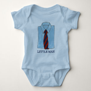 Body Petit Homme Chemise bleue Cravate Menswear Mode Ga