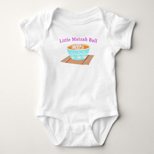 Body Petit Matzah Ball Baby Bodysuit (Devant)