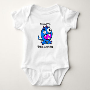 Body Petit Monstre de maman - Version bleue