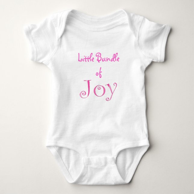 Body Petit paquet de joie - Rose (Devant)