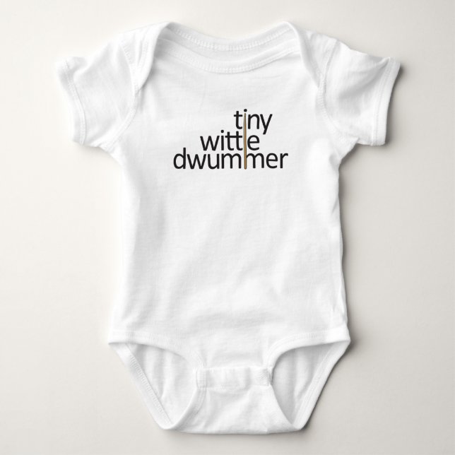 Body Petit Petit Futur Drummer Musicien Baby Talk Fun (Devant)