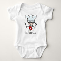 Petit T-shirt de bande dessinée de chef de le pour